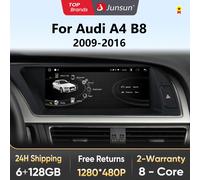 Junsun 8 core Wireless CarPlay Android Auto Car Radio Multimedia per Audi A4L B8 2009-2016 4G WiFi IPS Touch Screen Autoradio 13-16 LOW 4-64GB
