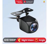 Junsun AHD 1080P CVBS Telecamera per retromarcia per auto Full HD Monitor video per parcheggio inverso Impermeabile 150 ° Accessori per lenti Fisheye di backup