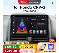 Junsun AI CarPlay 4G Android 14 Autoradio per Honda CR-V CRV 2 2001-2006 Lettore multimediale WiFi GPS Navi TouchScreen 360 fotocamera