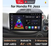 Junsun AI CarPlay 4G Android 14 Autoradio per Honda Fit 2th Jazz 2007-2011 2012 2013 Lettore multimediale WiFi GPS Navi TouchScreen V1 (1GB 32GB) A