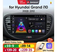 Junsun AI CarPlay 4G Android 14 Autoradio per Hyundai Grand i10 2007 2008 2009 2010 2011 2012 2013 Multimedia WiFi GPS Navi