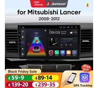 Junsun AI CarPlay 4G Android 14 Autoradio per Mitsubishi Lancer 2008 2009 2010-2012 Lettore multimediale WiFi GPS Navi TouchScreen