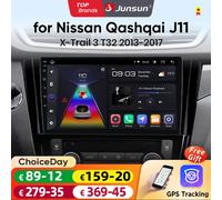 Junsun AI CarPlay 4G Android 14 Autoradio per Nissan Qashqai J11 X-Trail 3 T32 2013 2014 2015 2016 2017 Multimedia WiFi GPS Navi