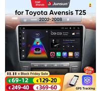 Junsun AI CarPlay 4G Android 14 Autoradio per Toyota Avensis T25 2002-2006 2007 2008 Lettore multimediale WiFi GPS Navi TouchScreen