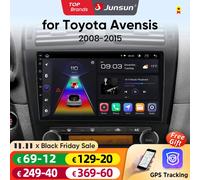 Junsun AI CarPlay 4G Android 14 Autoradio per Toyota Avensis T27 2008-2013 2014 2015 Lettore multimediale WiFi GPS Navi TouchScreen