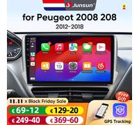 Junsun Android 13 Radio per Peugeot 2008 208 2012 - 2018 GPS per auto lettore DVD Radio sistema multimediale Stereo Head Unit