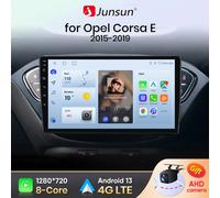Junsun Android 13 Wireless CarPlay per Android Auto Autoradio Per Opel Adam 2013-2016 Per Corsa E 2015 -2019 DSP SWC RDS GPS FM V1 (1GB 32GB)