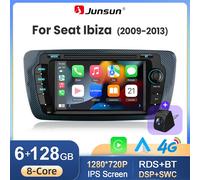 Junsun Android 16 Wireless CarPlay Android Auto Autoradio per Seat Ibiza 6J 2008 2009 2010 2011 2012 2013 Navigazione GPS Lettore multimediale 7 "IPS Touch Screen Stereo Bluetooth DSP FM RDS SWC 5G