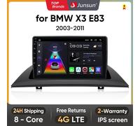 Junsun Android Wireless CarPlay Auto Autoradio Per BMW X3 E83 2003-2011 Sistemi Intelligenti DSP SWC RDS GPS FM BT V1C (1GB-32GB)