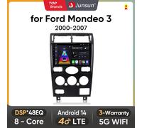 Junsun Android Wireless CarPlay Auto Autoradio Per Ford Mondeo 3 2000-2007 Sistemi Intelligenti DSP SWC RDS GPS FM BT V1C (1GB-32GB)