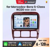 Junsun Android Wireless CarPlay Auto Autoradio Per Mercedes Benz Classe S W220 1998-2005 Sistemi Intelligenti DSP SWC RDS GPS FM