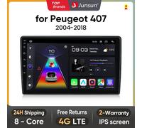 Junsun Android Wireless CarPlay Auto Autoradio Per Peugeot 407 2004-2011 Sistemi Intelligenti DSP SWC RDS GPS FM BT V1C (1GB-32GB)