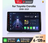 Junsun Android Wireless CarPlay Auto Autoradio Per Toyota Corolla 2018-2021 Sistemi Intelligenti DSP SWC RDS GPS FM BT