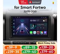 Junsun Android14 Autoradio Per Merced Benz Smart Fortwo 451 2005-2010 Stereo per Apple Wireless CarPlay Multimedia GPS FM RDS 4G