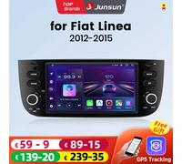 Junsun Autoradio da 7 pollici per Fiat Linea Punto Evo 2012-2015 Wireless CarPlay Android Auto Multimediale intelligente 4G