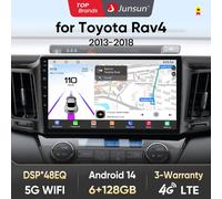 Junsun Autoradio per Toyota RAV4 RAV 4 2012 2013 2014 2015 2016 2017 2018 Wireless CarPlay Android Auto GPS 4G audio intelligente V1C (1GB 32GB)A