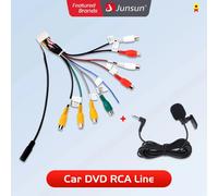 Junsun Car Stereo Radio Cavo di uscita RCA Adattatore Aux-in Cavo con spina a 20 pin Microfono esterno Accessori per auto