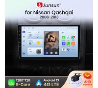 Junsun CarPlay Android Auto Autoradio Per Nissan Qashqai J10 2006-2013 Auto Lettore Multimediale V1 Plus (6GB 128GB)B