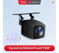 Junsun DVD AHD 720P Telecamera per retromarcia per auto HD Monitor video per parcheggio inverso Impermeabile 150 ° Cavo per obiettivo di backup grandangolare da 6 m