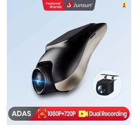 Junsun Nuovo Dashcam 720P ADAS Mini Car DVR 120 ° Videoregistratore automatico FOV Dash Cam di tipo nascosto per supporto Android Parcheggio posteriore