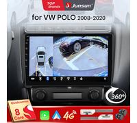 Junsun Qualcomm 8 Core 360 ° Telecamera panoramica Wireless CarPlay Android Auto Car Radio per VW POLO 5 berlina 2008- 2020 GPS