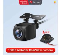 Junsun Telecamera per retromarcia per auto AHD 1080P Radar Allarme resistente all'acqua 145 ° Smart Camera AI di backup inverso grandangolare