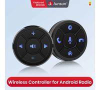 Junsun Universal Car Wireless pulsante di controllo del volante per Android Autoradio 10 funzioni chiave Controller con luce a LED