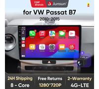 Junsun V1 AI Voce Wireless CarPlay Android Auto Radio per VW Passat B6 B7 CC 2010 - 2015 4G Auto Multimedia GPS 2din autoradio V2 Plus(4G 64G)3D