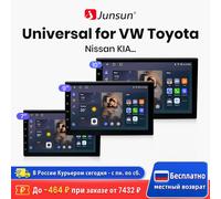 Junsun V1 AI Voice Wireless CarPlay Android Auto Radio universale per VW Volkswagen Nissan Toyota Hyundai 4G Car Multimedia GPS V1 Pro C(2GB 64GB)10