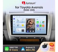 Junsun V1 Wireless CarPlay Android Auto Autoradio per Toyota Avensis T27 2008-2015 GPS Auto sistemi intelligenti Smart Autoradio V1 (1GB 32GB)A