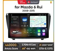 Junsun V3 Plus 2K autoradio per Mazda 6 GH 2007 2008 2009 2010 2011 2012 Wireless CarPlay Android Auto DSP 2din navigazione GPS V1 Plus 2GB 9