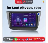 Junsun Wireless CarPlay Android Auto Autoradio Per Seat Altea 2004 2005-2015 Toledo 3 GPS Multimediale 2 din Sistemi Stereo V1 Plus (6GB 128GB)