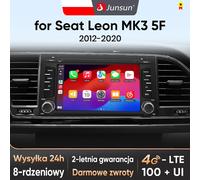 Junsun Wireless CarPlay Android Auto autoradio per Seat Leon MK3 5F 2012 - 2020 e RDS 4G WiFi GPS 2din Bluetooth V1 (1GB 32GB)