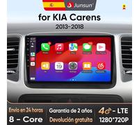 Junsun Wireless CarPlay Android Auto Car Radio per Kia Carens 2013 - 2018 wireless CarPlay Android Auto car sistemi intelligenti V1 (1GB 16GB)