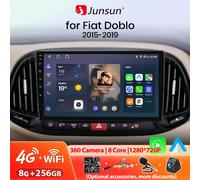 Junsun Wireless CarPlay per Apple Android 13 Auto Radio per Fiat Doblo 2015 2016 2017 2018 2019 Schermo multimediale V1C(1+32GB)WIFI