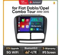Junsun Wireless CarPlay per Apple Android14 Auto Car Radio per FIAT Doblo 2010 2011 2012 2013 2014 2015 Multimedia Navi Stereo