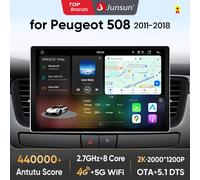 Junsun X7 MAX 13.1 "2K AI Voce Wireless CarPlay Android Auto Autoradio Per Peugeot 508 508SW 2011 - 2018 Multimedia autoradio V3 Plus 6GB- 9.5