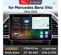 Junsun X7 MAX 13.1 "2K Wireless CarPlay Android Auto autoradio per Mercedes Benz Vito W447 2014-2020 Multimedia autoradio V3 Plus 8GB 11.5