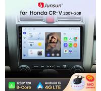Junsun360 telecamera Sistemi intelligenti per auto per Honda CRV 2007-2011 AI Controllo vocale Navigazione GPS Wireless Carplay 2Din 4G V1 (1GB 32GB) A