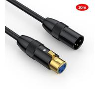 JUNSUNMAY Cavo microfonico XLR maschio-femmina 10 m schermato bilanciato