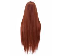 Junterone 1 Parrucca Sintetica Lace Front per Donne Parrucca Cosplay Filo Ad Alta Temperatura 32 Pollici Lunga Diritta con Riflessi nel Frontale Parrucche Lace Front