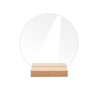 Junterone 12 Pezzi DIY Cartello da Tavolo In Acrilico Bianca Cartello Trasparente con Supporto Trasparente Numeri Tavolo Carta Decorazione di Nozze,B