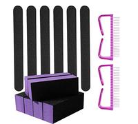 Junterone 14Pcs / Set Manicure Kit per Unghie Lucidatura un Grana per Tampone per Unghie per Gel UV