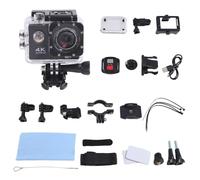 Junterone Action Camera Ultra HD 4K Action Camera Cuffie Sub-Impermeabile Schermo 2,0 Pollici WiFi