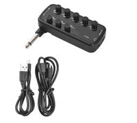 Junterone Amplificatore per Bass Mini Amplificatore per Cuffie Portatile Amplificatore Bass Plug and Play per Amplificatore per Chitarra Elettrica