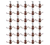 Junterone Babbo Natale Violino con Venature del Legno Accessori Natalizi Piccoli Pendenti Decorazioni DIY