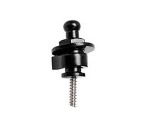 Junterone Chitarra Strap Lock Metallo Bass Studs Anti-Offlock Chitarra Nero