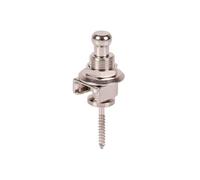 Junterone Chiusura per tracolla per chitarra, in metallo, con borchie anti-offGuitar Lock, argento