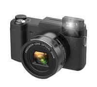Junterone Fotocamera 4K da 48 MP con zoom ottico 5X e zoom digitale 8X, fotocamera compatta a messa a fuoco automatica