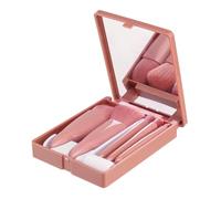 Junterone Mini 5 Pennelli per Trucco Pennello per Trucco Multifunzionale con Pennello per Polvere A Specchio Pennello per Ombretto Pennello per Sfumare